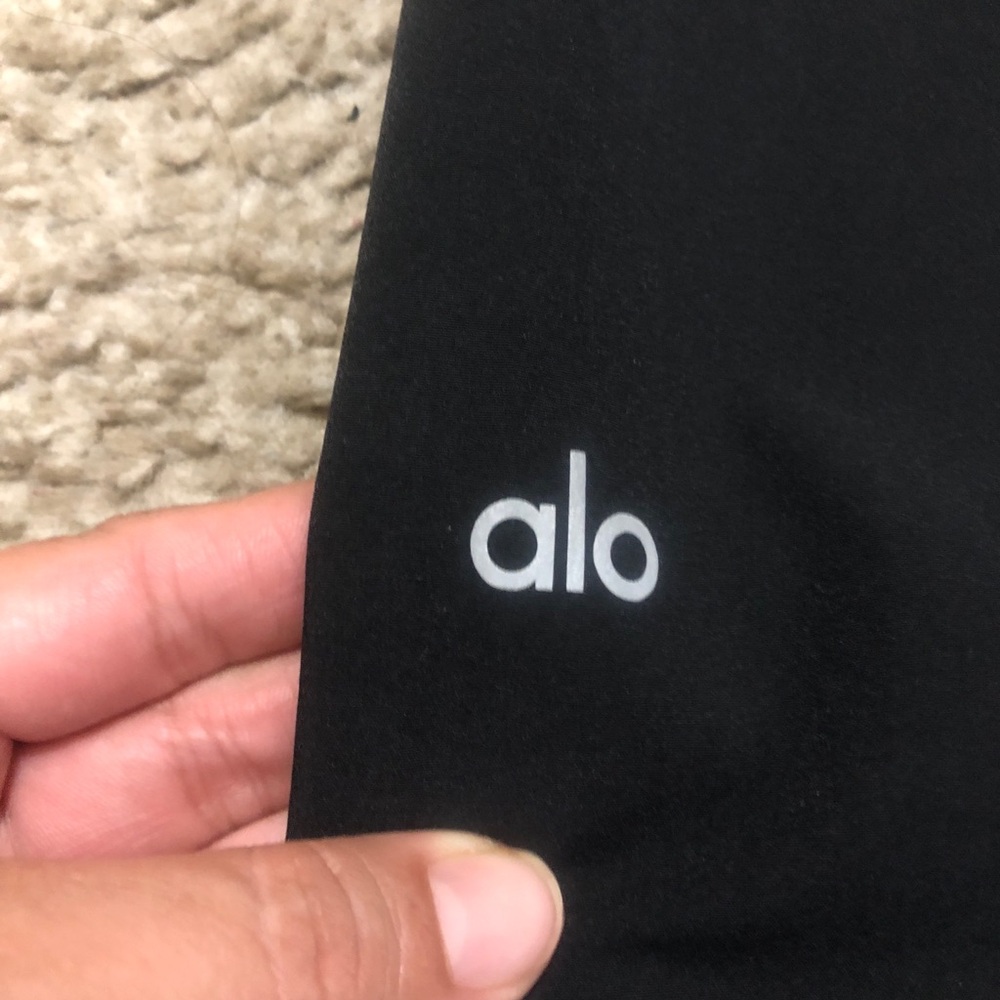 ALO Yoga Black High-Rise Wide Leg Lounge Pants Size L NWOT - Picture 8 of 9